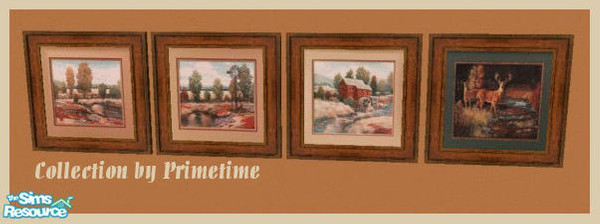 Sims 2 — Primetime's Country Landscapes by Primetime024 — Here is a set of 4 beautiful country prints. They have all been