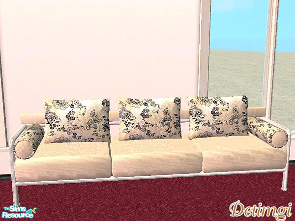 Sims 2 — Sophisticate Set 2-Beige - Sofa by TSR Archive — Recolor of Baccara set by shoukeir