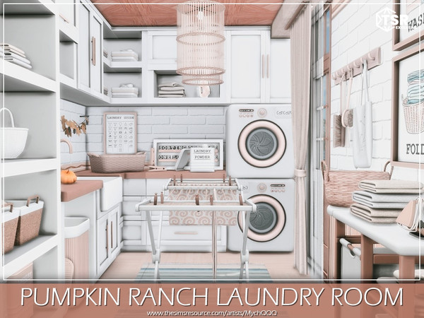 Sims 4 — Pumpkin Ranch Laundry Room by MychQQQ — Value: $ 7,917