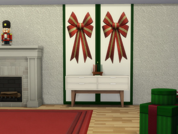 Sims 4 — Chrismas WallStyle by CarineKitana — A decoration to inspire your holiday celebrations.