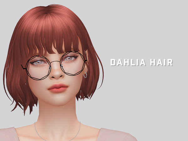 Sims 4 — Dahlia Hair by iko-sims — - New mesh by me