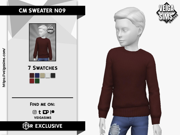 Sims 4 — CM SWEATER N09 by David_Mtv2 — For child only;