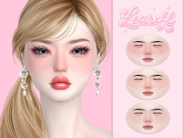 Sims 4 — [Learxfl] Sherrie Blush by Learxfl — Blush, 21 swatches , HQ and BGC . Standalone item with thumbnail.