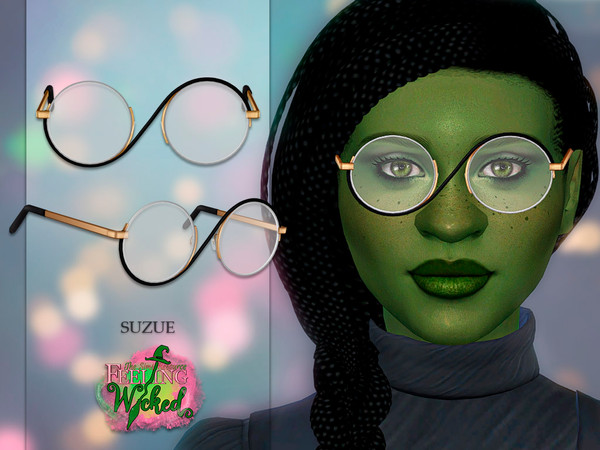 Sims 4 — Feeling Wicked Glasses by Suzue — New Mesh (Suzue)