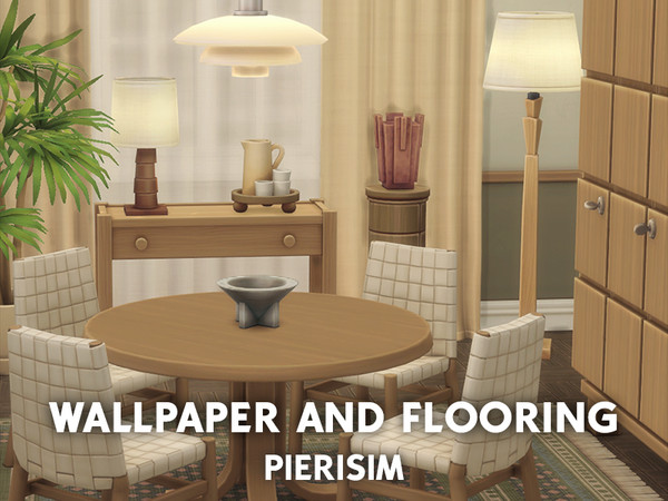 Sims 4 — Pierisim SUSAN diningroom - wallpaper and flooring by Pierisim — Susan's diningroom also comes with a wallpaper