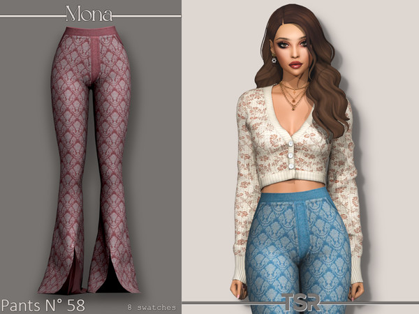 Sims 4 — Flared denim by Mona — -New mesh-