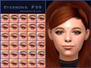 Sims 4 — Eyebrows 59 by Awesome-ajuga — - 30 swatches