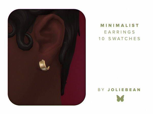 Sims 4 — Minimalist Set - Earrings 2 by Joliebean — - BGC