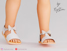 Sims 4 — Toddler Diamond Sandals by FlyStone — Shiny unusual diamond toddler sandals