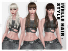 Sims 4 — Ivelle Braids Hairstyle by Leah_Lillith — All LODs, Smooth bones, Custom CAS thumbnail, Works with hats. To