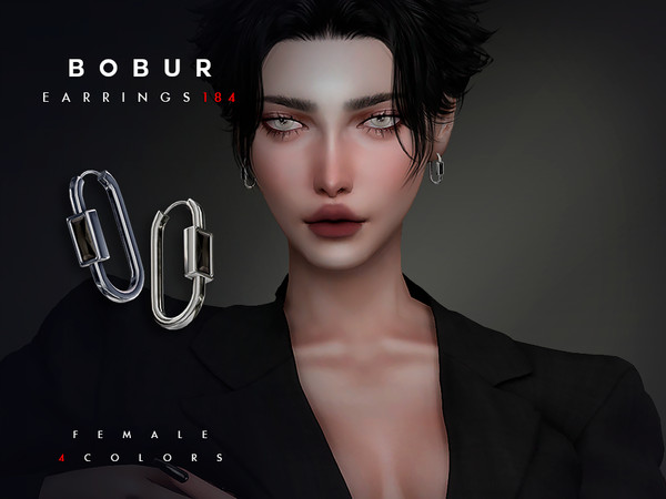 Sims 4 — Bobur Earrings 184.package by Bobur2 — Please, before writing where I can download this hair, please take a look