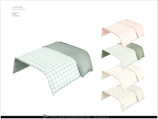 Sims 4 — Julietta - toddler's bed blanket by Severinka_ — A set of furniture and decor for nursery decoration.