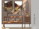 Sims 4 — Heritage Set by kerriganhouse — An eclectic and vintage set for collectors.