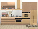 Sims 4 — Modern Kitchen Part 5 by Comiko — Part 5 - Modern Kitchen Set is base game compatible and consist of 7 items -