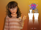 Sims 4 — LEXEL - Shaggy unisex long child mullet hairstyle by LEXEL_s — 30 swatches