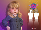 Sims 4 — LEXEL - Shaggy unisex long toddler mullet hairstyle by LEXEL_s — 30 swatches