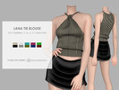 Sims 4 — Lana Blouse by Charlotte_Morris — 5 swatches