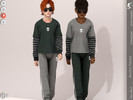 Sims 4 — Andre Pants- Child by KaTPurpura — Boys' long sporty style trousers