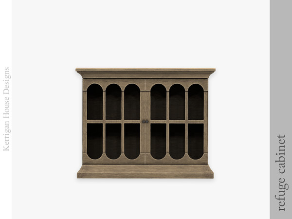Sims 4 — Refuge Cabinet by kerriganhouse — Rustic decor to spruce up any cottage.
