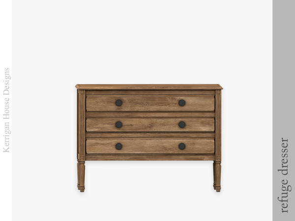 Sims 4 — Refuge Dresser by kerriganhouse — Rustic decor to spruce up any cottage.