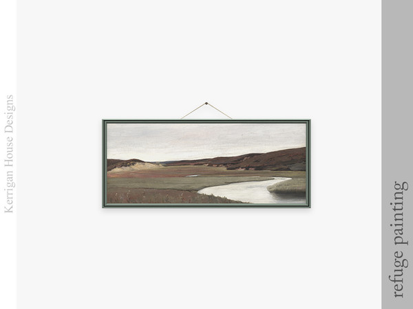 Sims 4 — Refuge Painting by kerriganhouse — Rustic decor to spruce up any cottage.