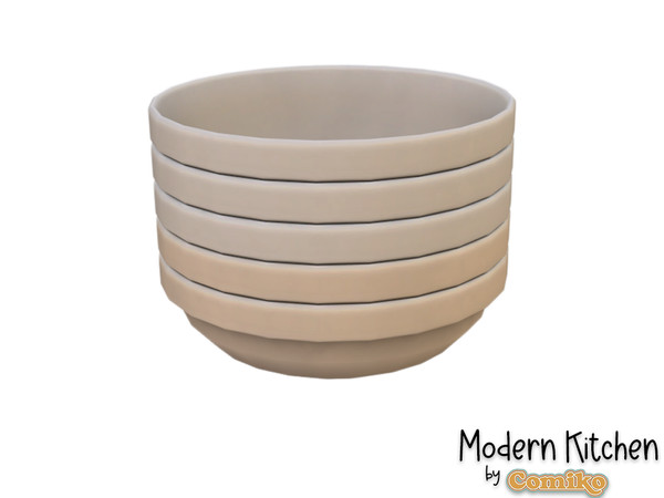 Sims 4 — Comiko Modern Kitchen Plates V3 | Kitchen Room by Comiko — Part 4 - Modern Kitchen Set is base game compatible