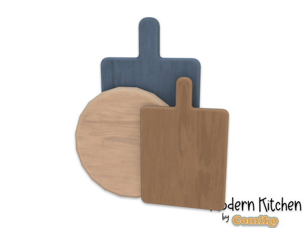 Sims 4 — Comiko Modern Kitchen Wooden Boards | Kitchen Room by Comiko — Part 4 - Modern Kitchen Set is base game
