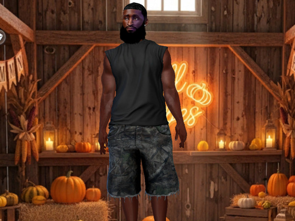 Sims 4 — Autumn Welcome by ModHouse_Studio — CAS screen with this seasonal background collection.