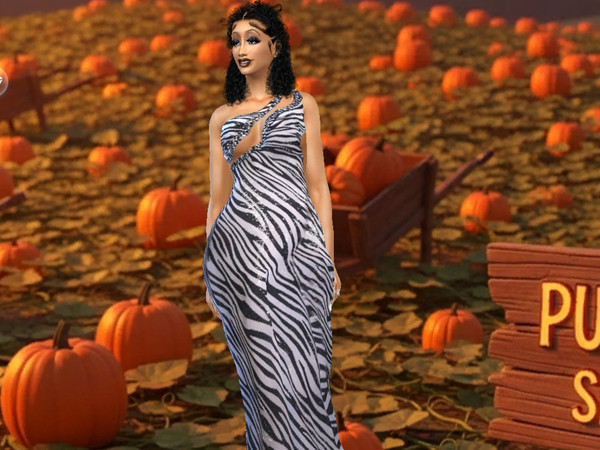 Sims 4 — Grateful Hearts by ModHouse_Studio — CAS screen with this seasonal background collection.