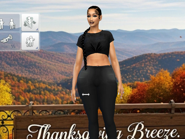 Sims 4 — Fall Vibes by ModHouse_Studio — CAS screen with this seasonal background collection.