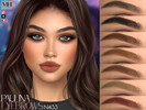 Sims 4 — Paulina Eyebrows N433 by MagicHand — Soft-arch brows in 13 colors - HQ Compatible.