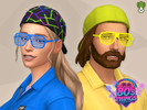 Sims 4 — Wacky Shutter Shades - Glasses by kapakijo — Novelty glasses available in 15 swatches.