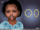 Sims 4 — Camellia Medium Hoop Earrings For Toddlers by feyona — Camellia Medium Hoop Earrings For Toddlers come with 4