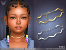 Sims 4 — Thin Wavy Choker For Kids by feyona — Thin Wavy Choker For Kids comes with 4 swatches.