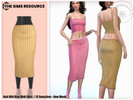 Sims 4 — Knitted Mid Rise Midi Skirt by Harmonia — New Mesh