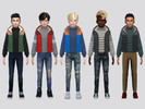 Sims 4 — Mock Turtleneck Vest Sweater Boys by McLayneSims — TSR EXCLUSIVE