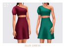 Sims 4 — Ellis Dress by Black_Lily — YA, A, Teen