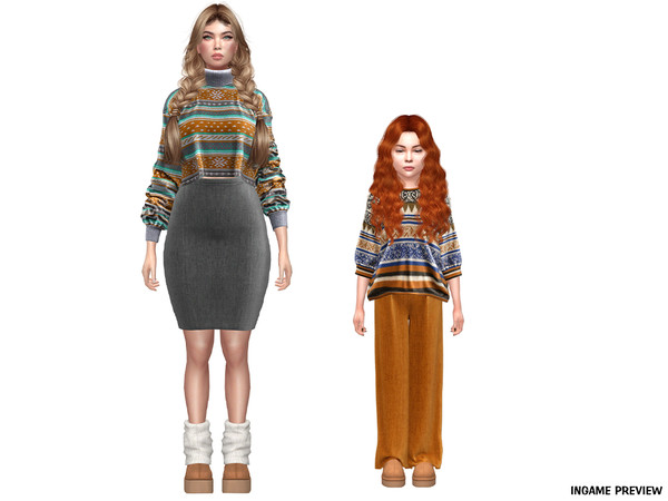 Sims 4 — DAPHS - Wide-Leg Pants C1692 - TSR.package by Daph's — Compatible with HQ mod