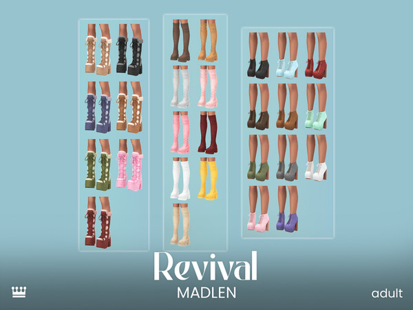 Sims 4 — [Madlen] Nala Boots (Platform).package by Madlen — Totally revamped these oldies, giving them a fresh, new vibe!
