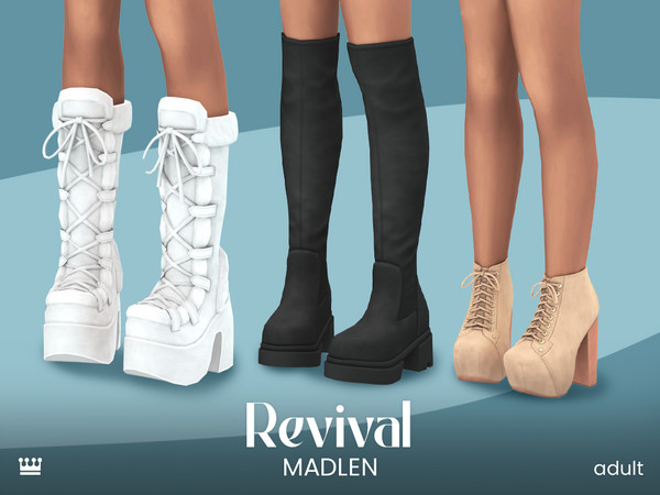 Sims 4 — [Madlen] Nala Boots.package by Madlen — Totally revamped these oldies, giving them a fresh, new vibe!