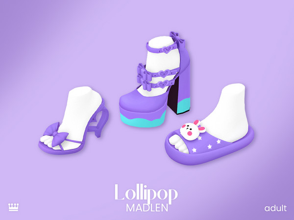 Sims 4 — [Madlen] Sweetheart Swirl Shoes by Madlen — Sweet, sassy, and a little bit extra! This set consists of 3 items!