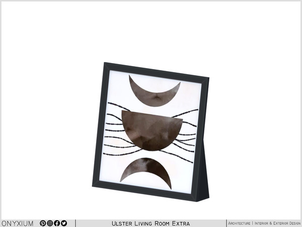 Sims 4 — Ulster Big Painting Frame by Onyxium — Onyxium@TSR Design Workshop Living Room Collection - Belong To The 2025