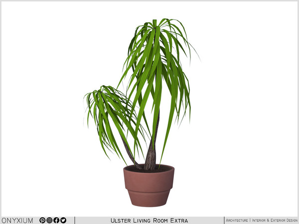 Sims 4 — Ulster Big Plant by Onyxium — Onyxium@TSR Design Workshop Living Room Collection - Belong To The 2025 Year
