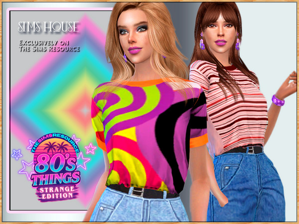 Sims 4 — WOMEN'S T-SHIRT by Sims_House — WOMEN'S T-SHIRT