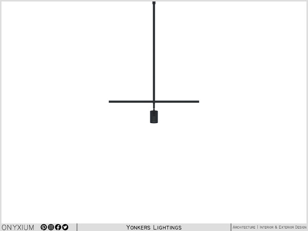Sims 4 — Yonkers Pendant Spotlight Single Medium by Onyxium — Onyxium@TSR Design Workshop Lighting Collection - Belong To