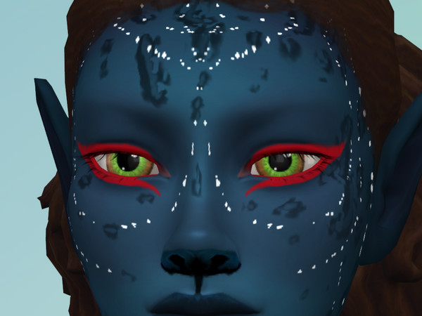 Sims 4 — Navi Skin Colection by EdnaScissorhands — An extension to previous stripes and biolume spots from the first Navi