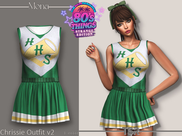 Sims 4 — '80sThings_StrangeEdition_ChrissieOutfit_v1 by Mona — -New mesh-