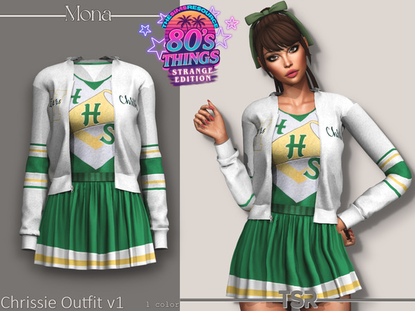 Sims 4 — '80sThings_StrangeEdition_ChrissieOutfit_v2 by Mona — -New mesh-