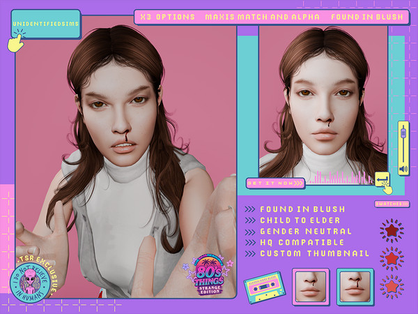 Sims 4 — 80s Things Strange Edition Eleven Nose Bleed by unidentifiedsims — 3 Options