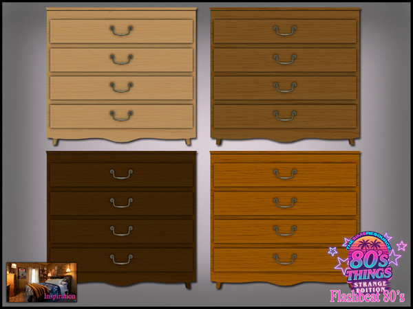 Sims 4 — Jomsims Flashbeat 80s Things dresser by jomsims — Some will recognize the elements that make up this set